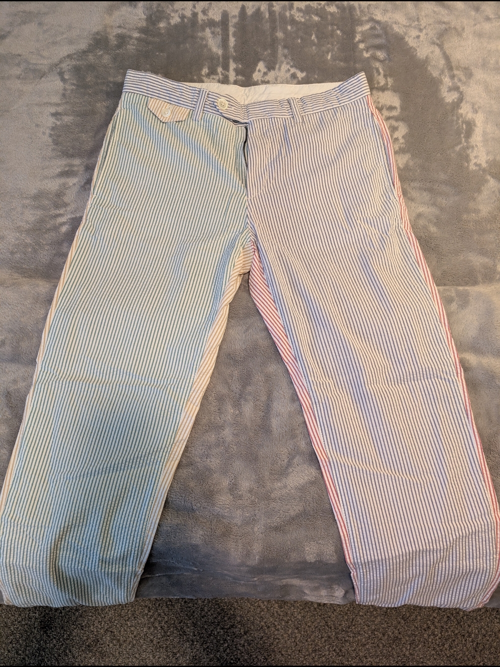 Brooks Brothers Milano Fit Seersucker Striped Pants